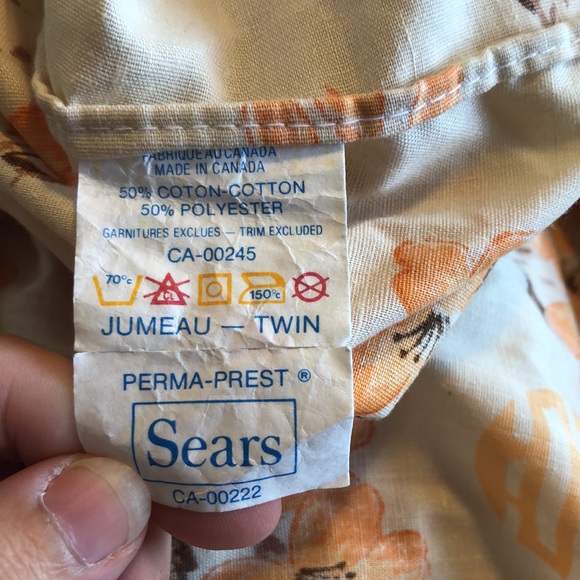 Vintage twin fitted sheet - Picture 2 of 2